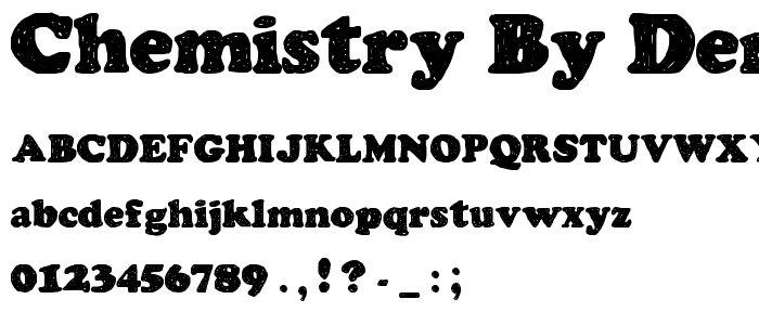 Chemistry by Denne font